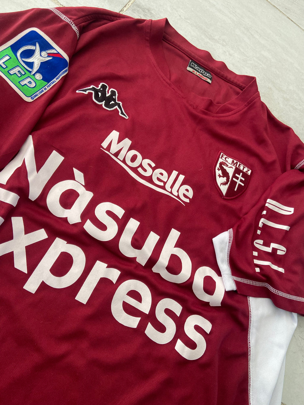 Maillot de foot KAPPA du FC METZ (porté N.25 N’DIAYE) saison 2007-08