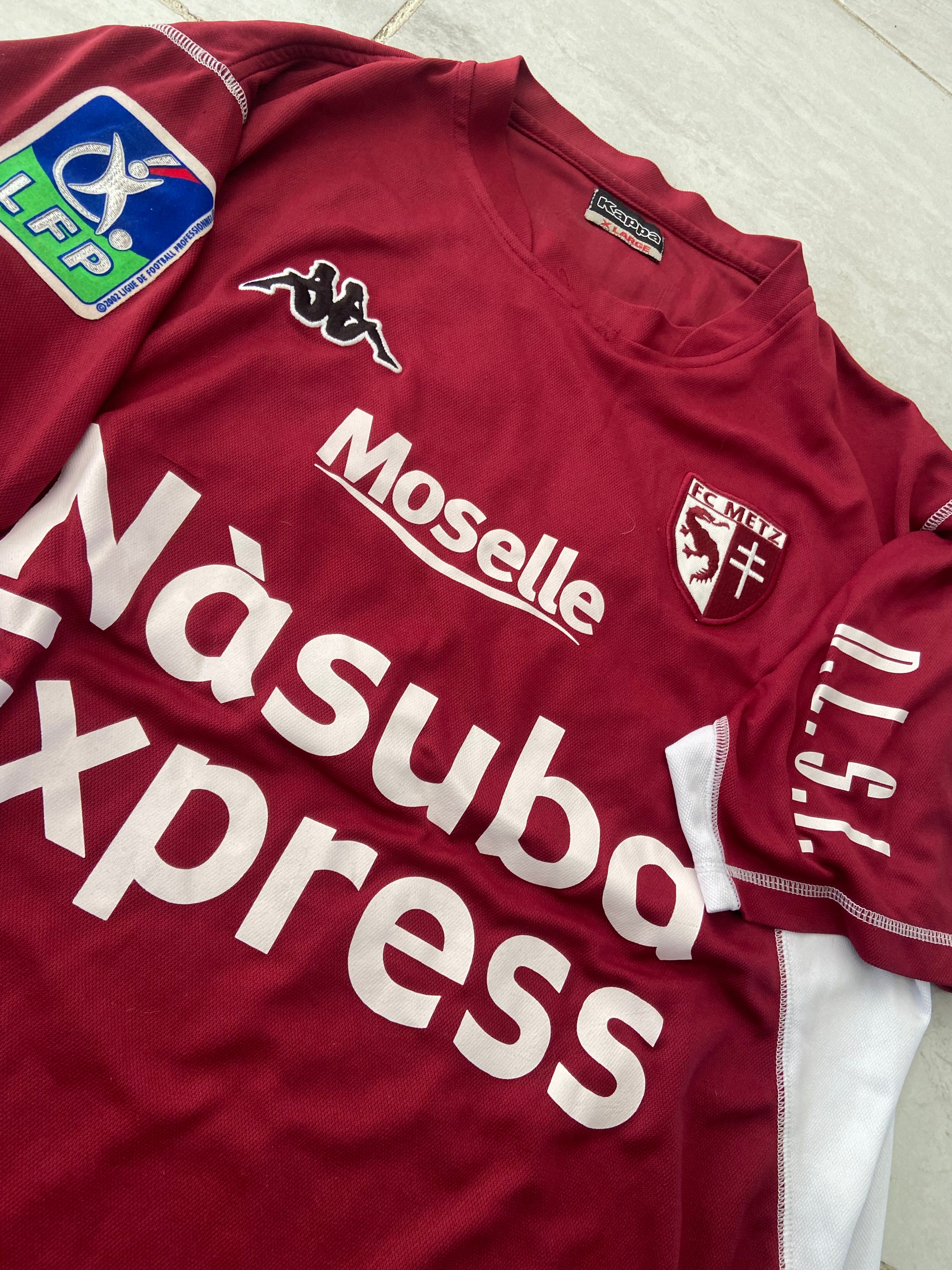 Maillot de foot KAPPA du FC METZ (porté N.25 N’DIAYE) saison 2007-08