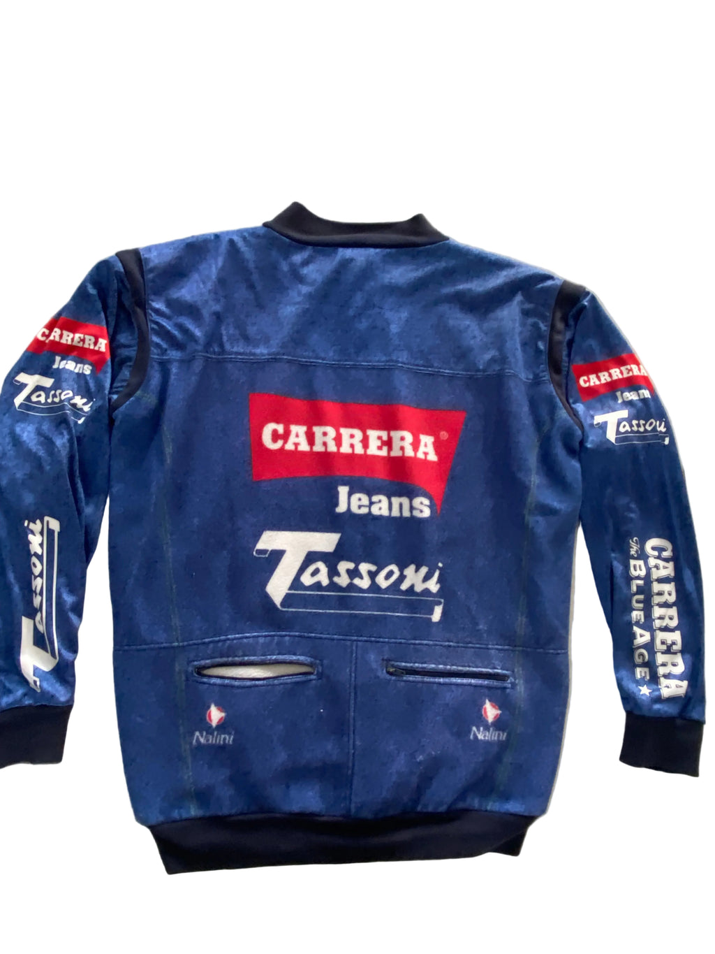 Veste de Vélo Cyclisme - NALINI équipe Carrera Jeans - Pantani Era - année 94 COLLECTOR