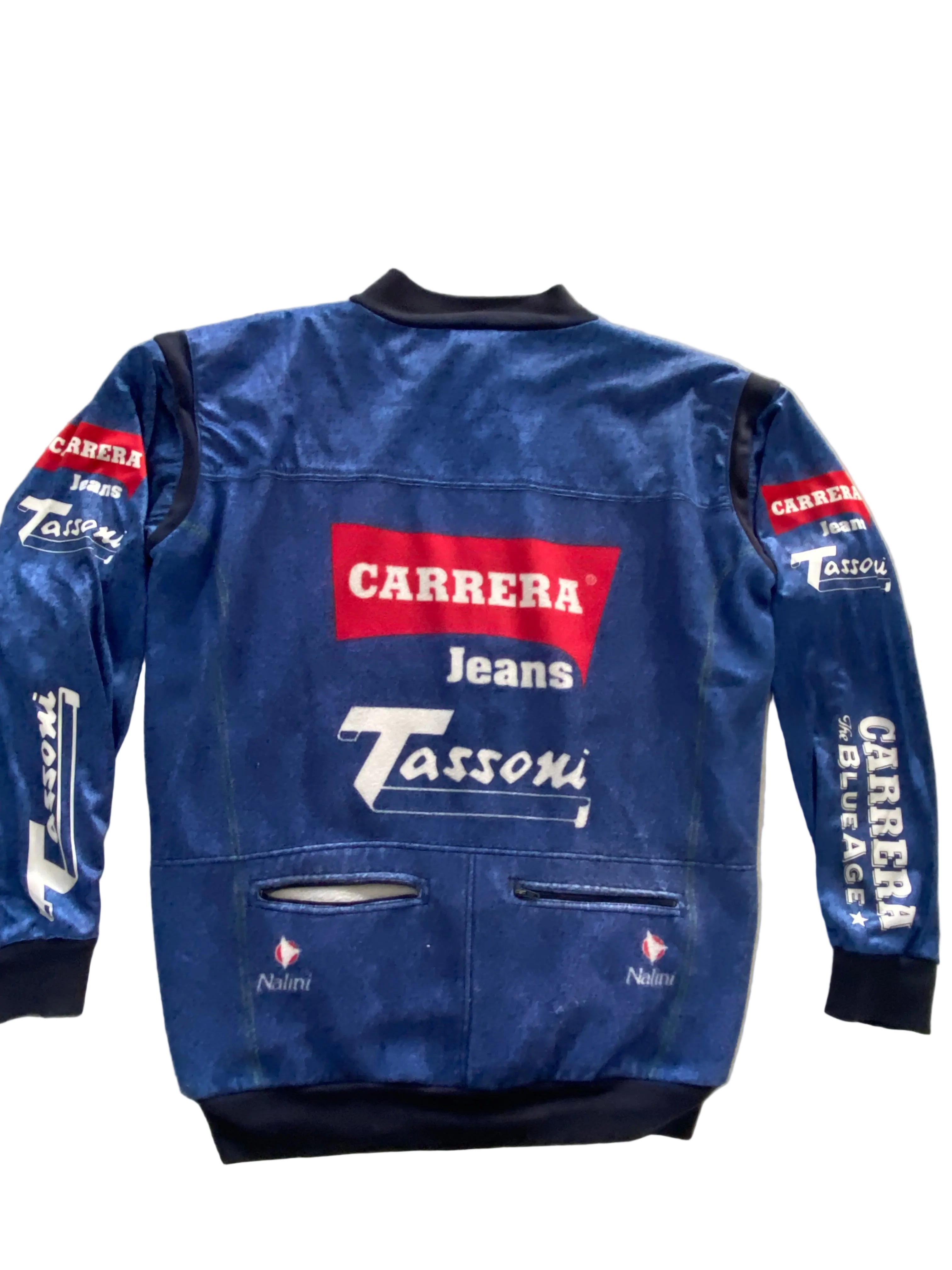 Veste de Vélo Cyclisme - NALINI équipe Carrera Jeans - Pantani Era - année 94 COLLECTOR