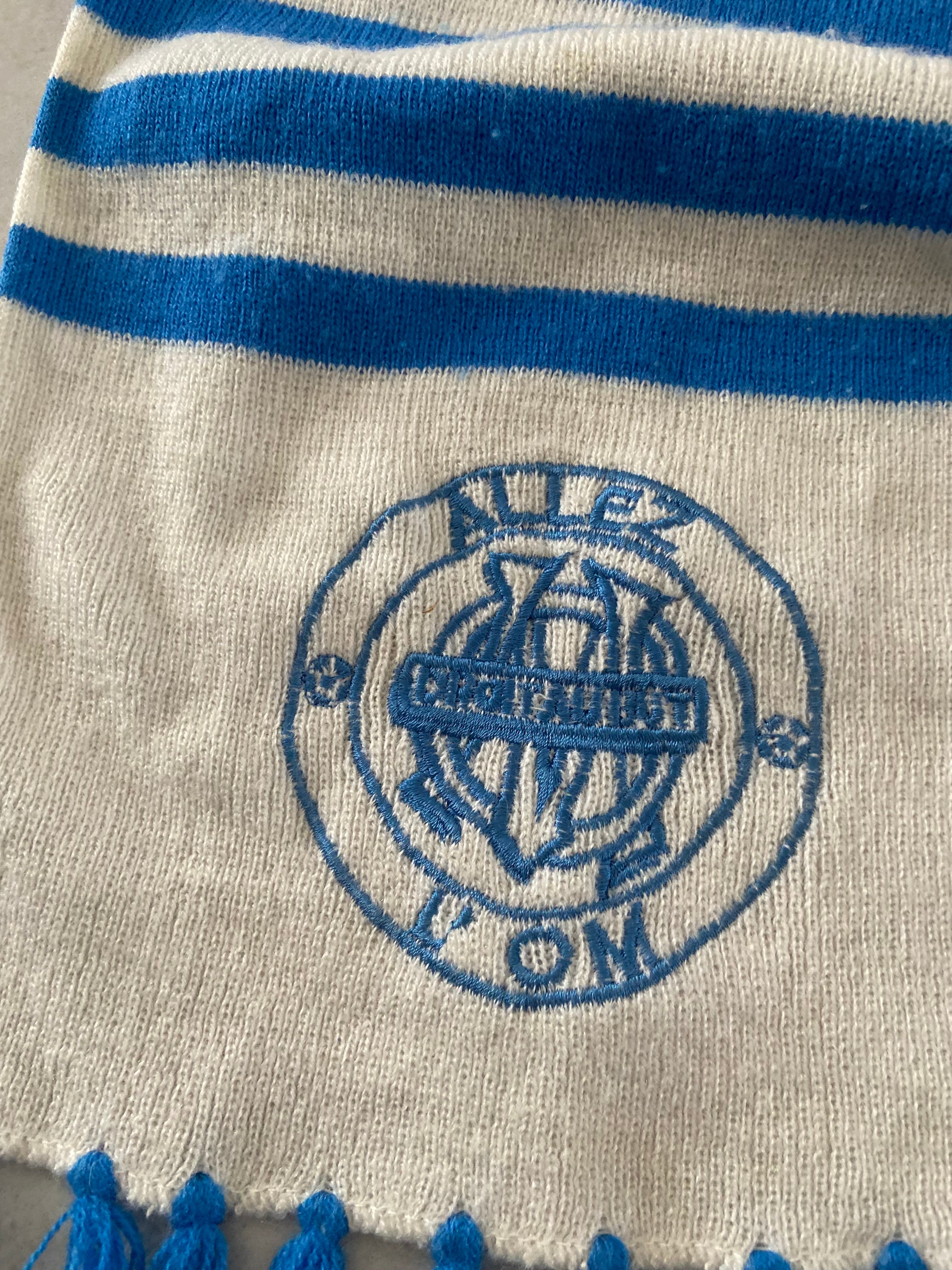 Superbe panoplie Echarpe + Bonnet de l’OM MARSEILLE Scarf Supporter COLLECTOR