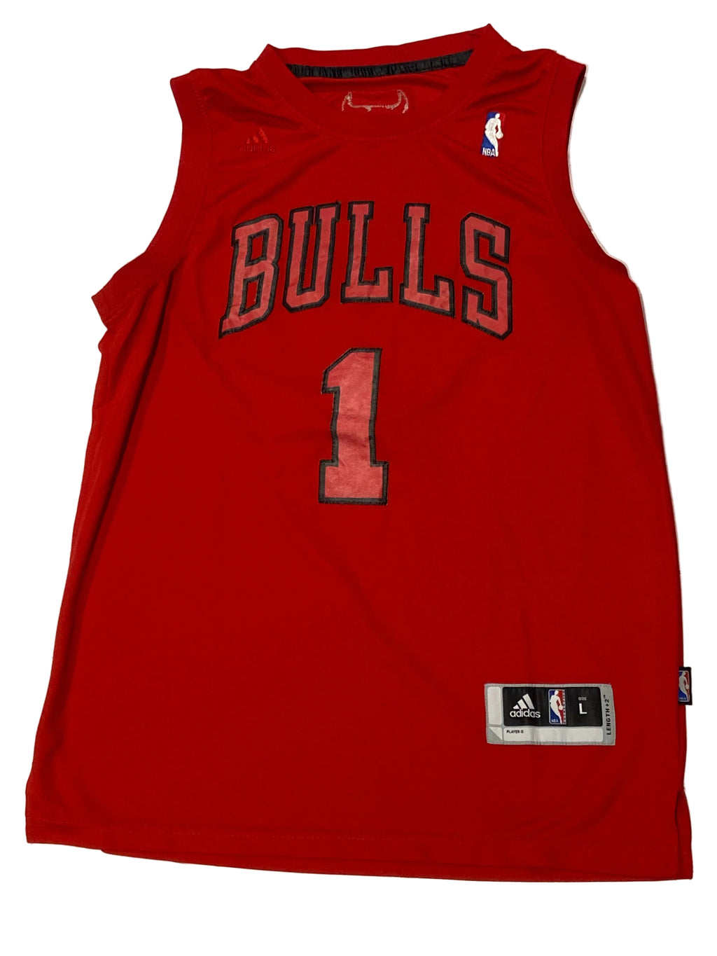 Maillot ADIDAS de BASKET-BALL des CHICAGO BULLS (N.1 ROSE) année 2010-11