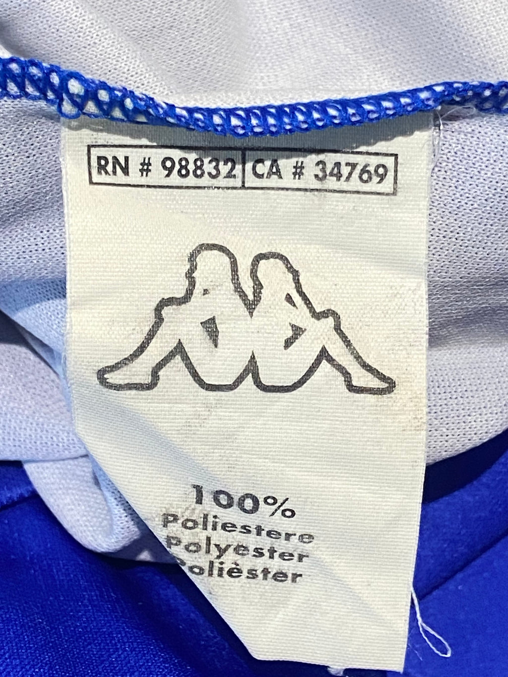 Maillot de foot de l’Italie (porté N.14 CONTE) match qualification EURO 2000 (certificat d’authenticité fourni)