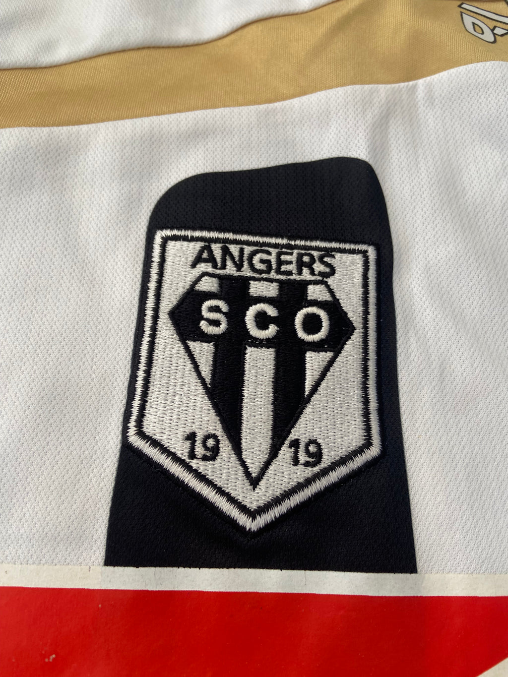 Maillot de foot LOTTO du SCO d’ANGERS (porté N.13 ) en Coupe de France 2009-10