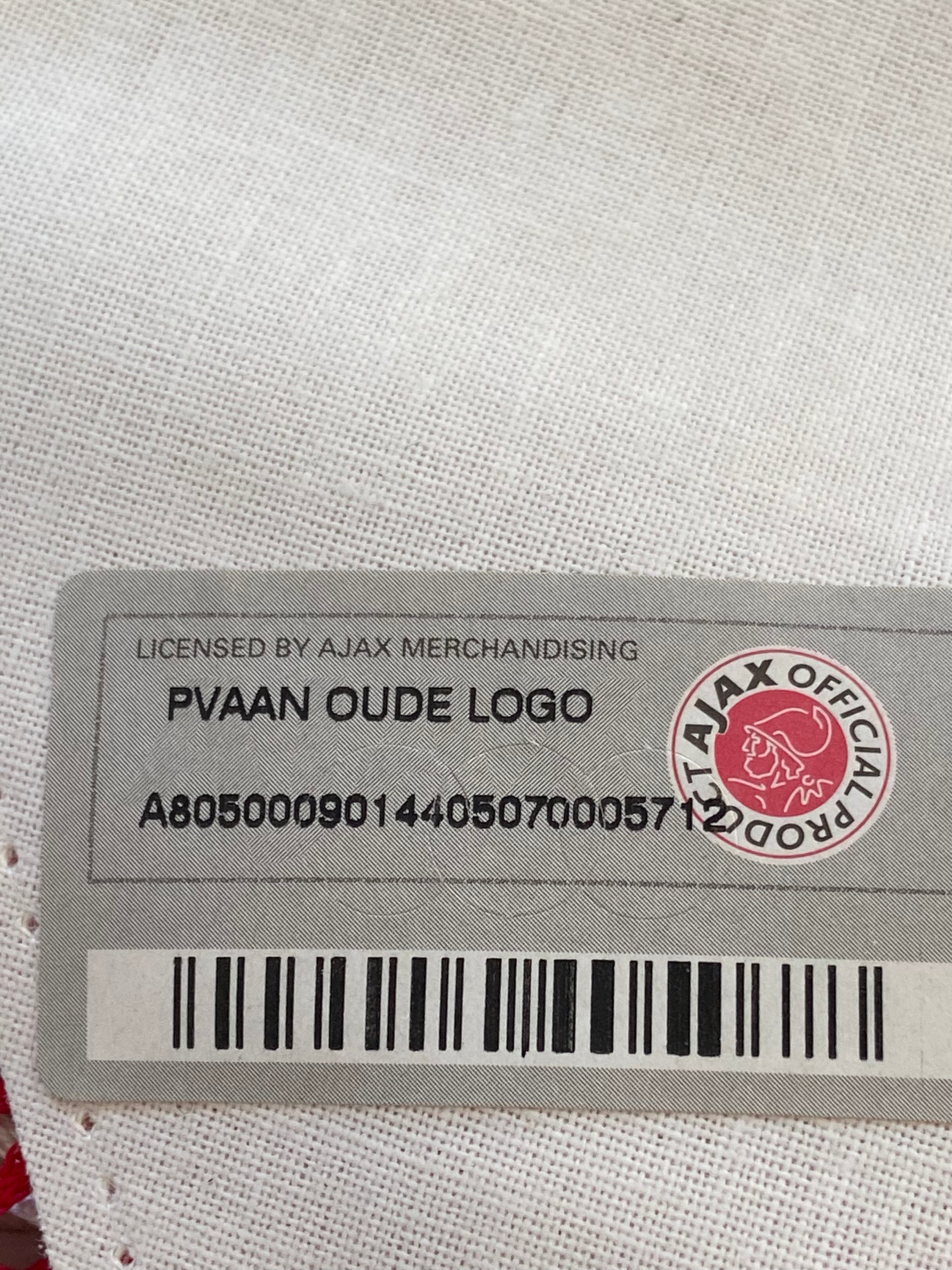 Fanion officiel de foot - Ajax Amsterdam – Design Légendaire "Classic Emblem" (1928-1990) – Produit Officiel sous Licence Collector