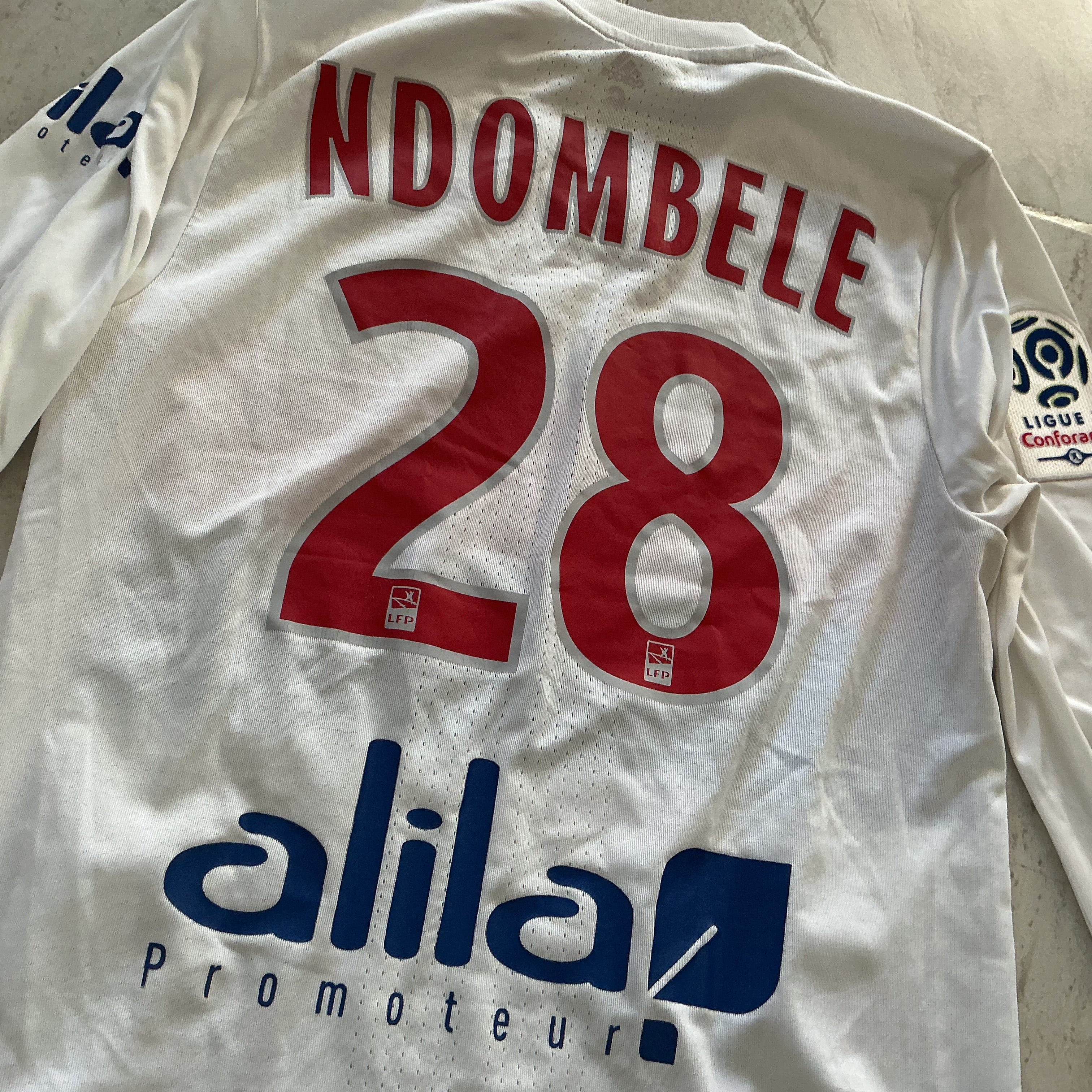 Maillot de foot ADIDAS de LYON OL (porté N.28 NDOMBELE) saison 2017-18