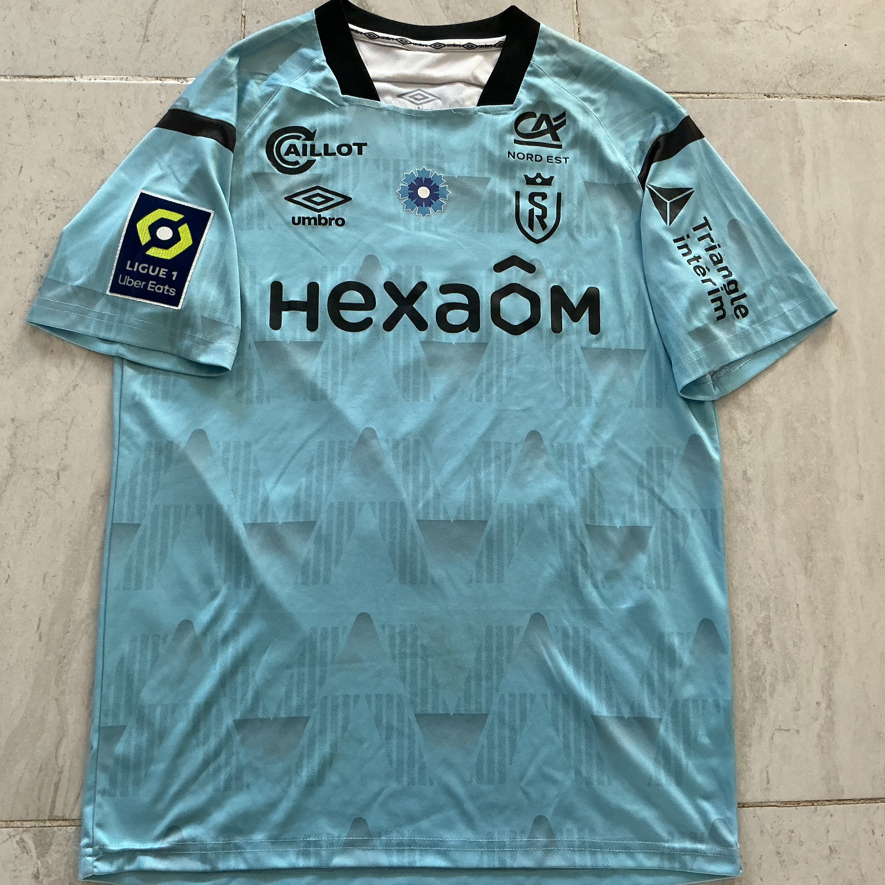 Maillot de foot UMBRO du STADE de REIMS (porté N.1 PENTZ) saison 2024-25 match armistice bleuet de france 11ème journée contre Le HAVRE
