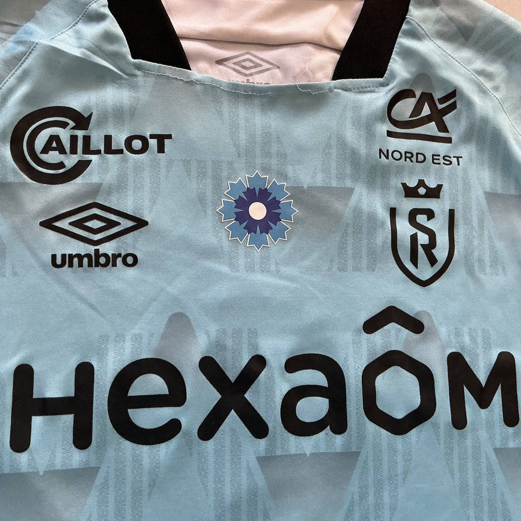 Maillot de foot UMBRO du STADE de REIMS (porté N.1 PENTZ) saison 2024-25 match armistice bleuet de france 11ème journée contre Le HAVRE