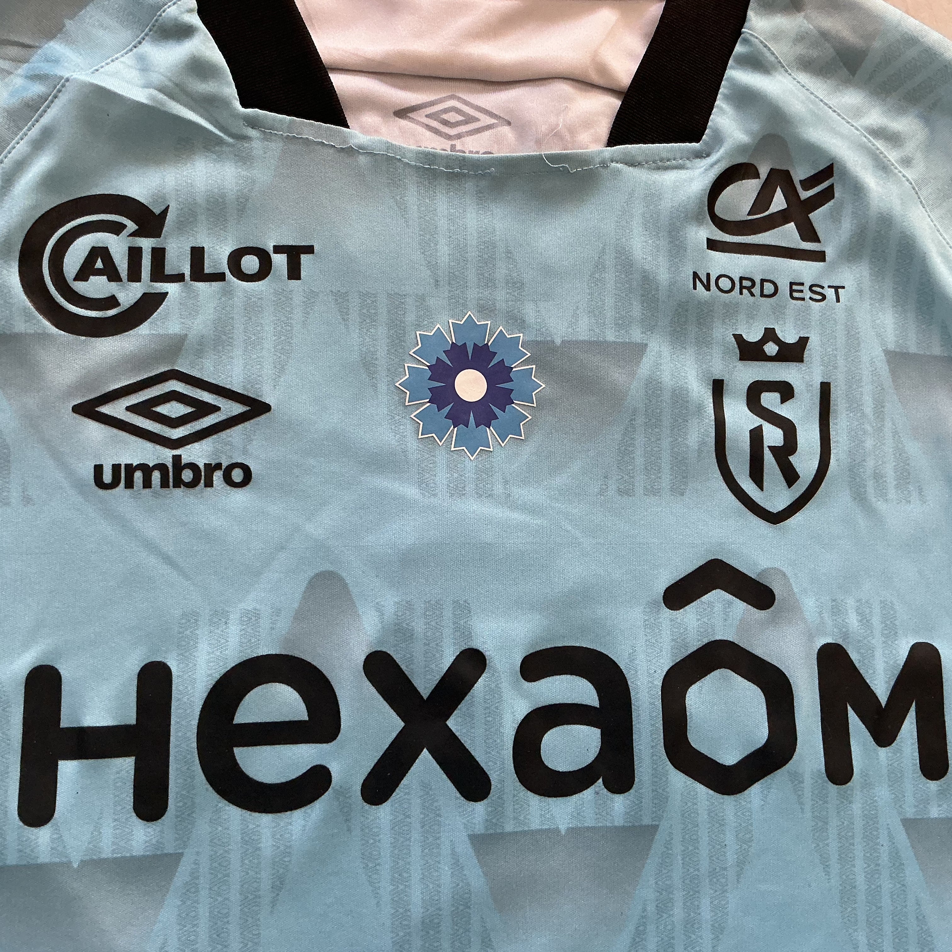 Maillot de foot UMBRO du STADE de REIMS (porté N.1 PENTZ) saison 2024-25 match armistice bleuet de france 11ème journée contre Le HAVRE