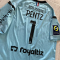 Maillot de foot UMBRO du STADE de REIMS (porté N.1 PENTZ) saison 2024-25 match armistice bleuet de france 11ème journée contre Le HAVRE