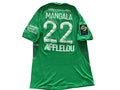 Maillot de foot LE COQ SPORTIF de l’AS SAINT-ÉTIENNE porté N.22 MANGALA (saison 2021-22)