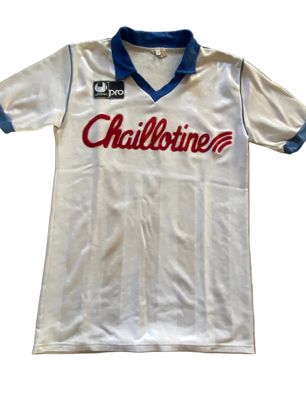 Maillot de foot UHLSPORT de l’AJ AUXERRE (porté N.5 PRUNIER) saison 1987-88