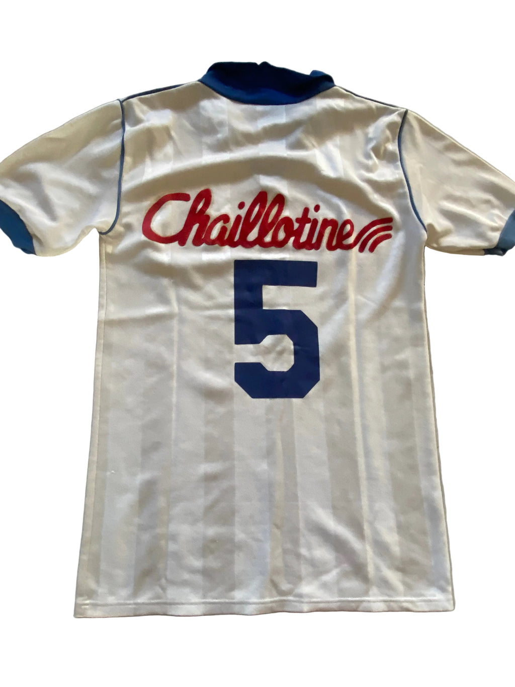 Maillot de foot UHLSPORT de l’AJ AUXERRE (porté N.5 PRUNIER) saison 1987-88