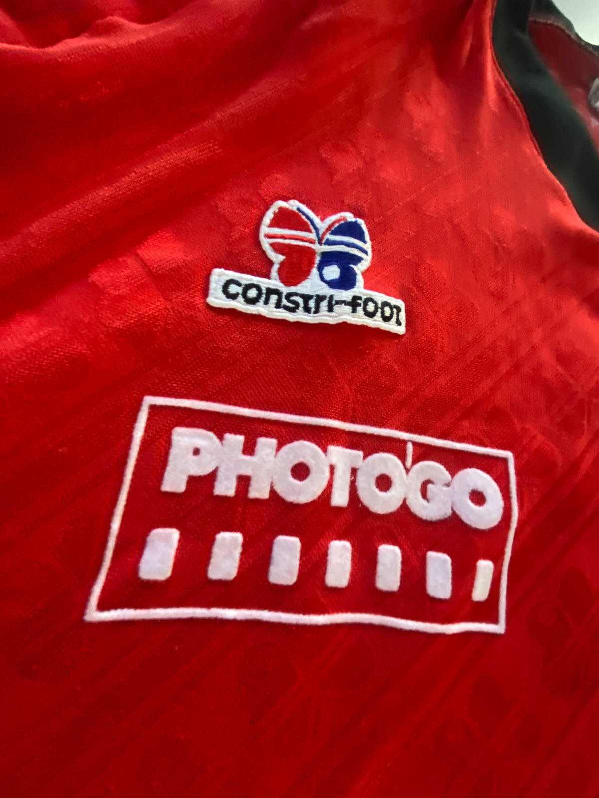 Maillot de foot Constri-foot gardien de but (porté N.1) vintage année 80 (club à déterminer ??)