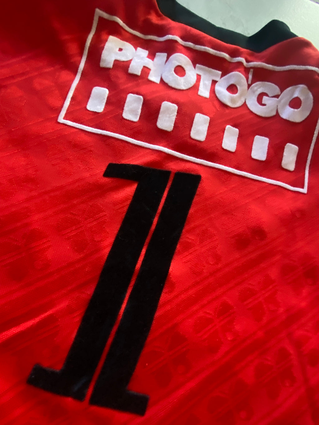 Maillot de foot Constri-foot gardien de but (porté N.1) vintage année 80 (club à déterminer ??)