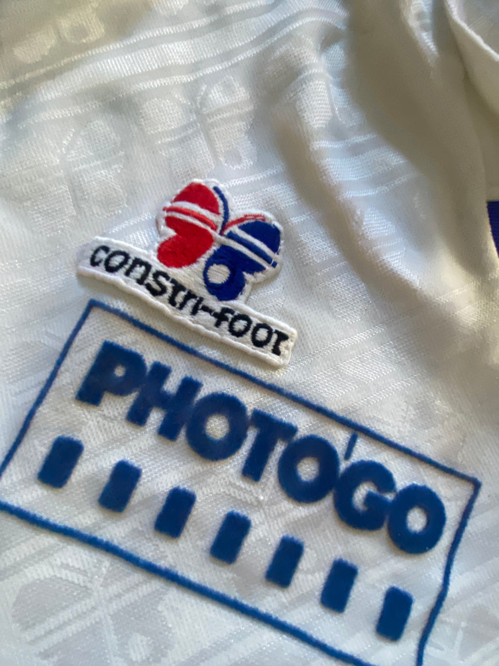 Maillot de foot Constri-Foot (porté N.2) vintage année 80 (club à déterminer ??)