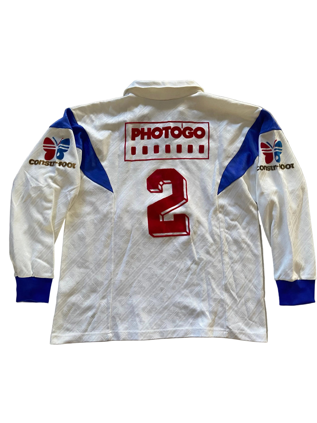 Maillot de foot Constri-Foot (porté N.2) vintage année 80 (club à déterminer ??)
