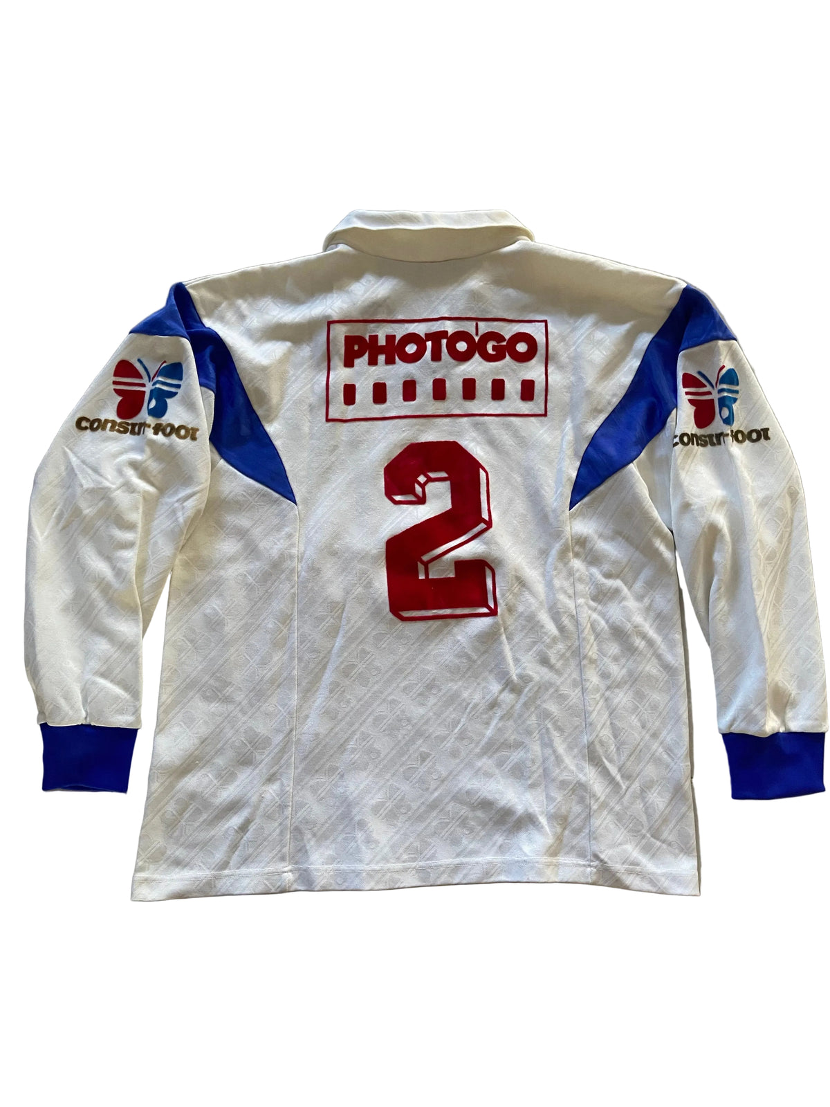 Maillot de foot Constri-Foot (porté N.2) vintage année 80 (club à déterminer ??)