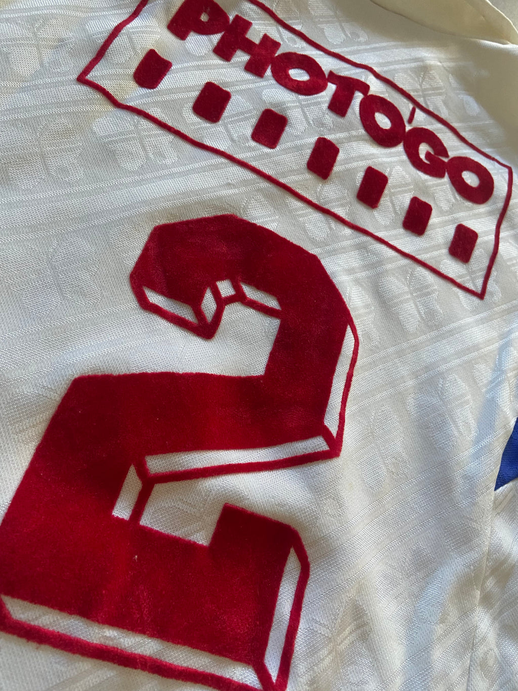 Maillot de foot Constri-Foot (porté N.2) vintage année 80 (club à déterminer ??)