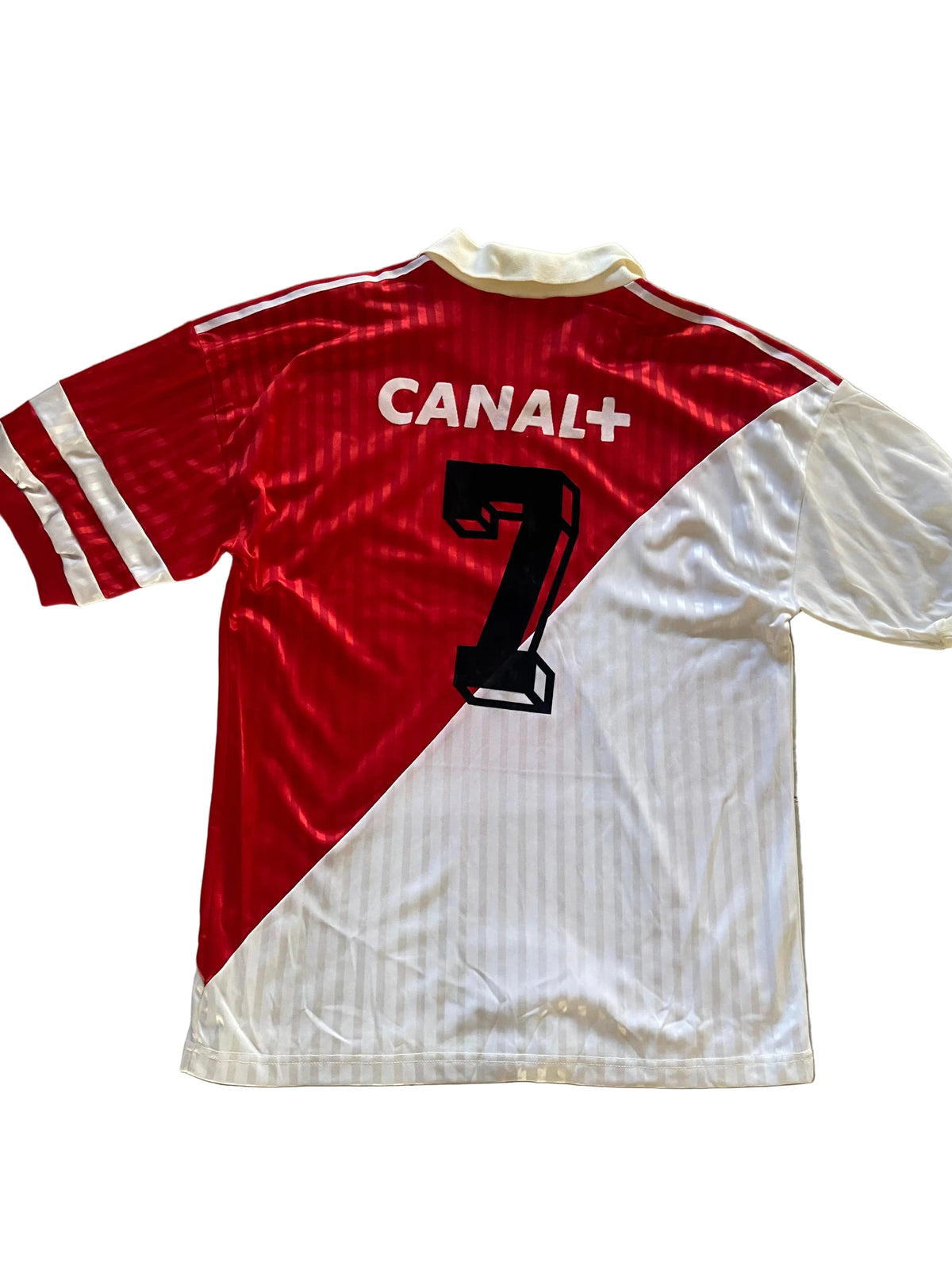 Maillot de foot ADIDAS de l’AS MONACO (porté N.7 BARROS) saison 1990-91