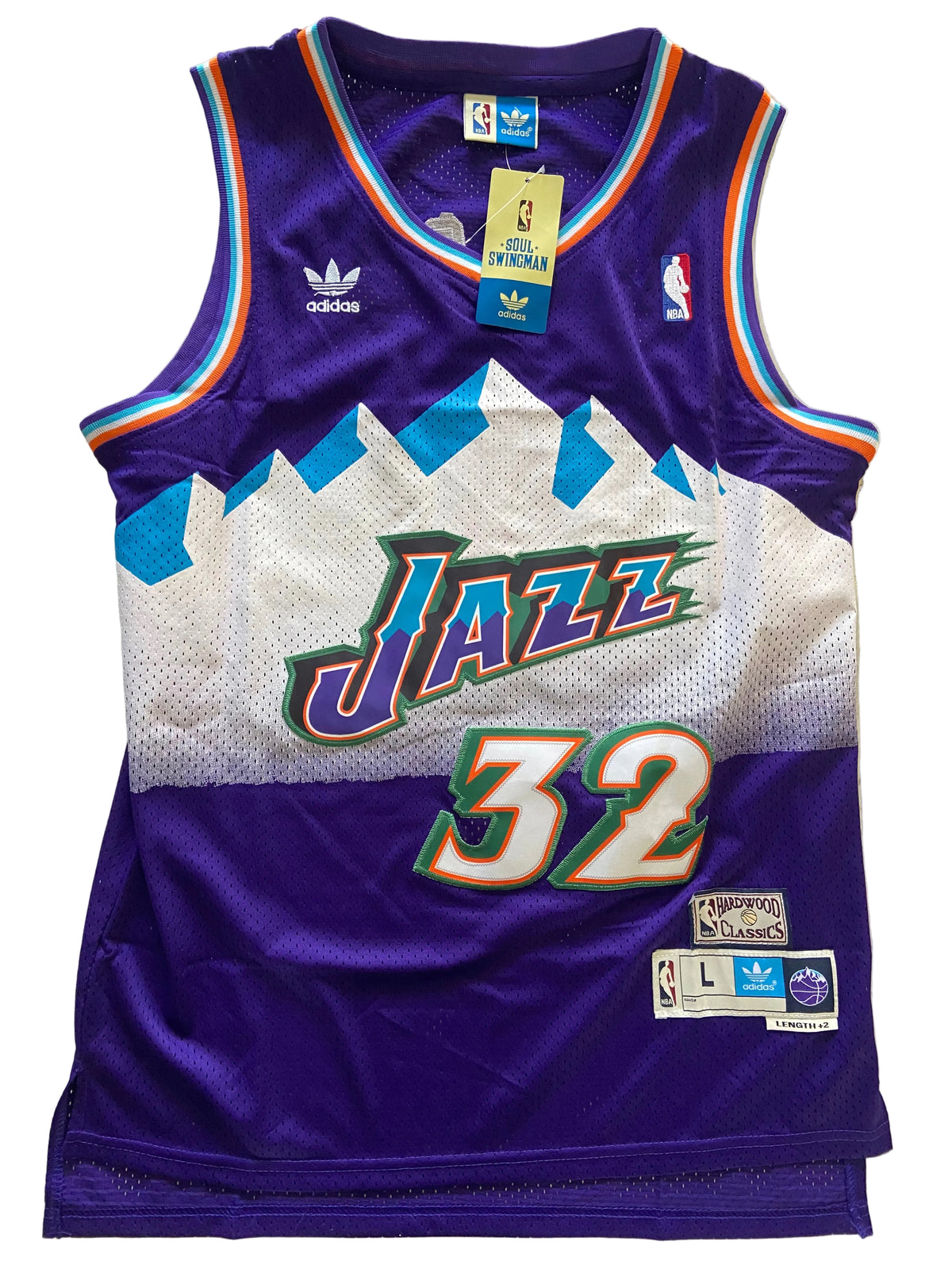 Maillot ADIDAS de BASKET-BÀLL de l’équipe des UTAH JAZZ (N.32 MALONE) année 1996-97
