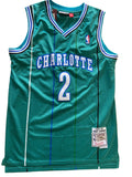 Maillot MITCHELL & NESS de BASKET-BÀLL de l’équipe des CHARLOTTE HORNETS (N.2 JOHNSON) année 1992-93